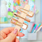 Pastel Confetti Resin Hair Clips
