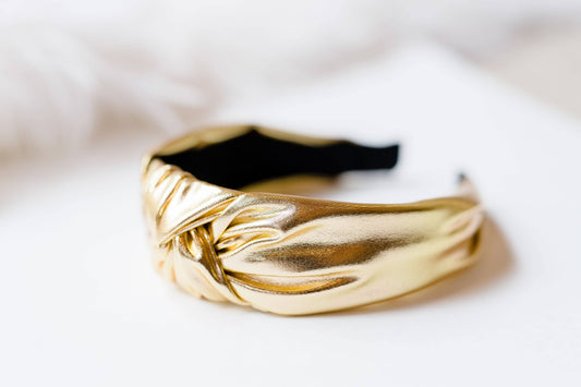 Lamé Knot Headband