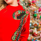 BC Red Holiday Plaid Bow Sweatshirt PRE-ORDER (Est Ship 11/11)