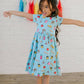 Classic Twirl Dress in Back To School Print