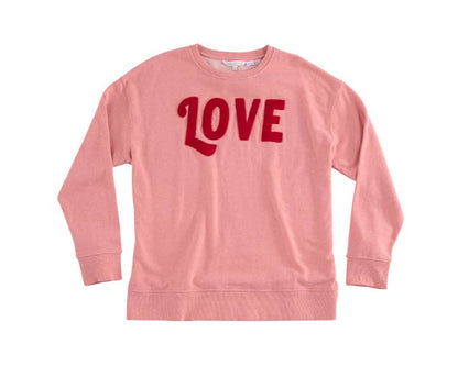 "LOVE" SWEATSHIRT, PINK