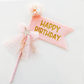 Happy Birthday Flag - Pink
