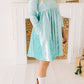 Gwendolyn Dress in Crushed Mint Velvet | girls | fall | wint
