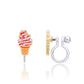CLIP ON Cutie Earrings- Soft Serve Swirl