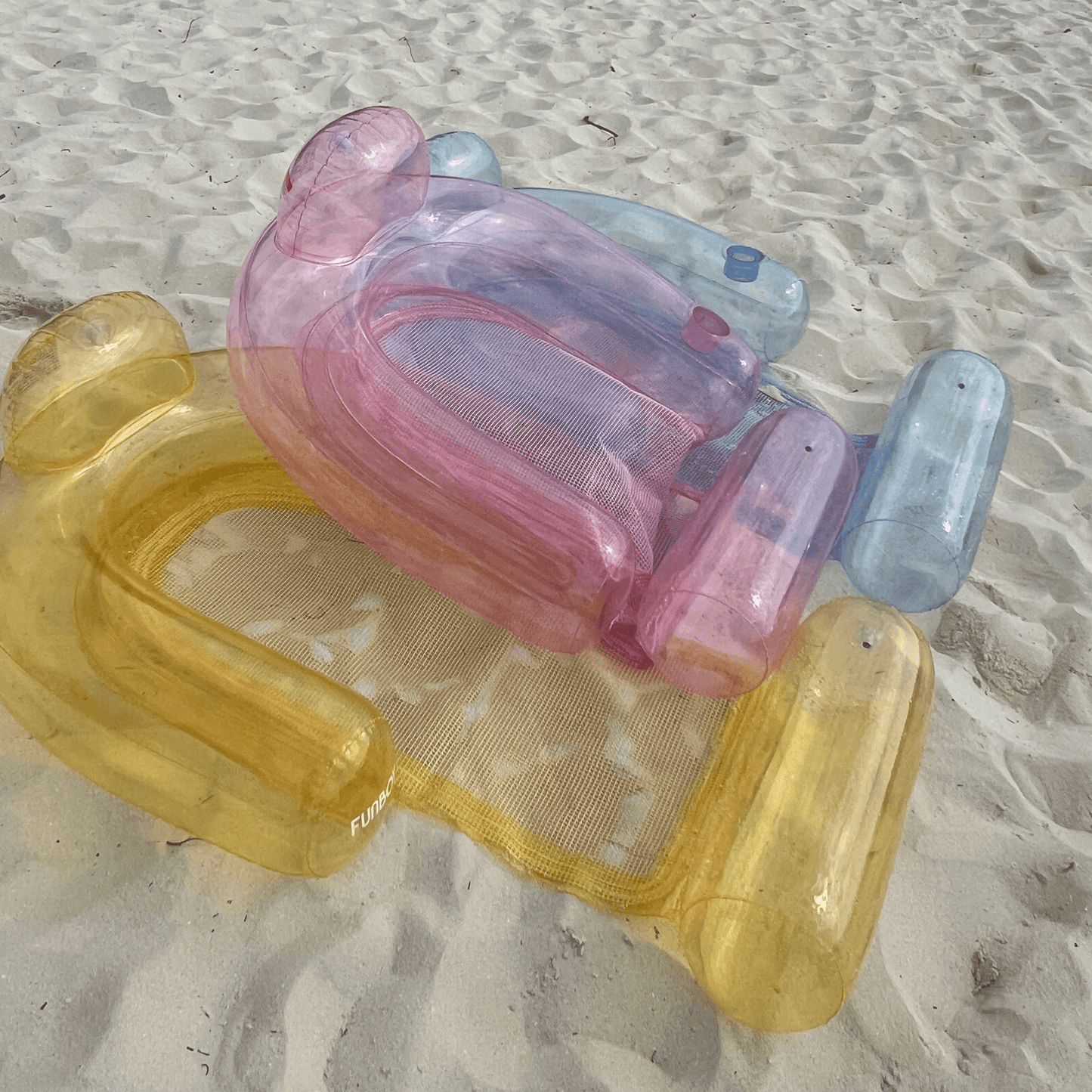 Yellow Mesh Chair Pool Float