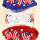 Patriotic USA Flag Jeweled Beaded Headband