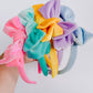 Teal Velvet Bow Headband