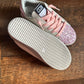 Gold Glitter Star Sneakers Pink Glitter Accent and Laces 