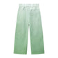 Gradient Green Jeans For Kids Girls
