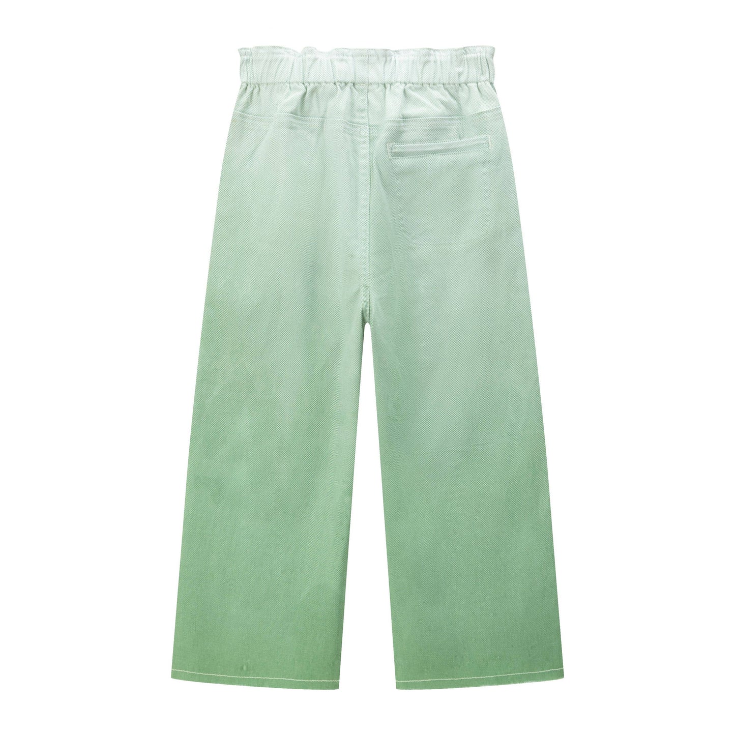 Gradient Green Jeans For Kids Girls
