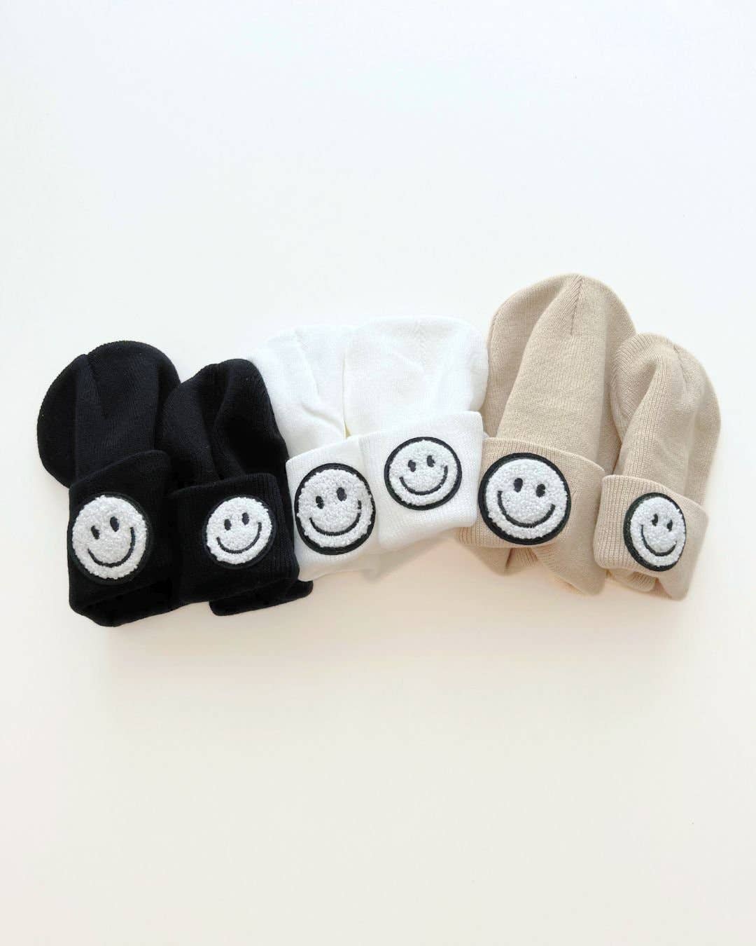 Smiley Baby & Kids Beanie | Black