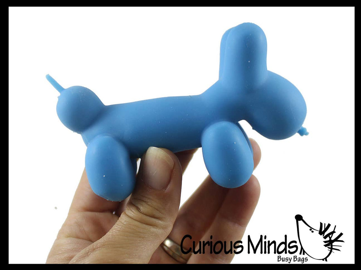 1 Scented Balloon Dog Crunchy Sand Filled Stress Ball - Cute