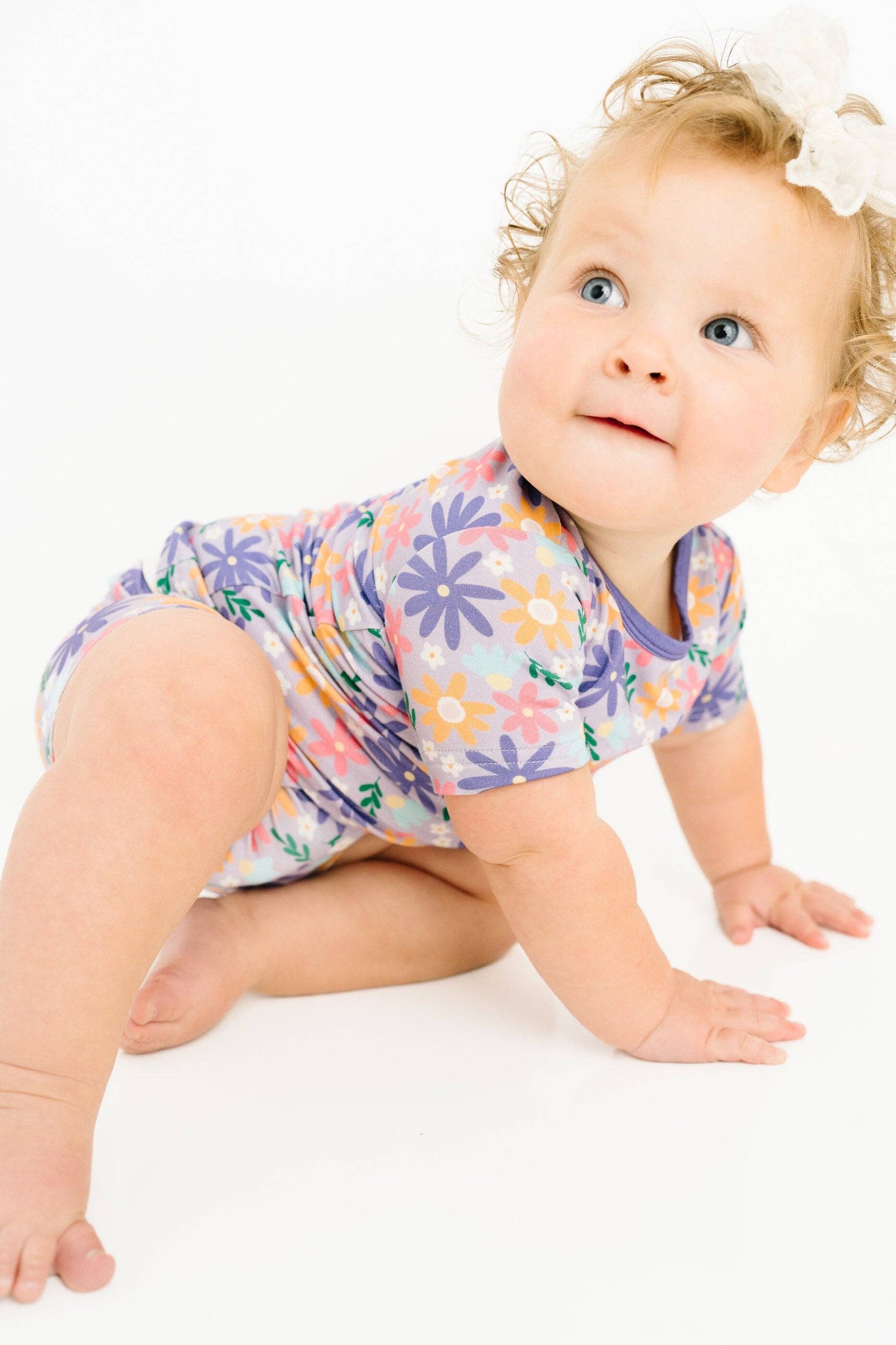 Lavender Blooms Bamboo Shorts Set