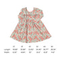 Holiday Floral Girls Twirl Dress, Christmas dresses for little girls, toddler girls clothing, red and green holiday