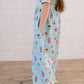 Puff Leggy Romper in Back To School Print