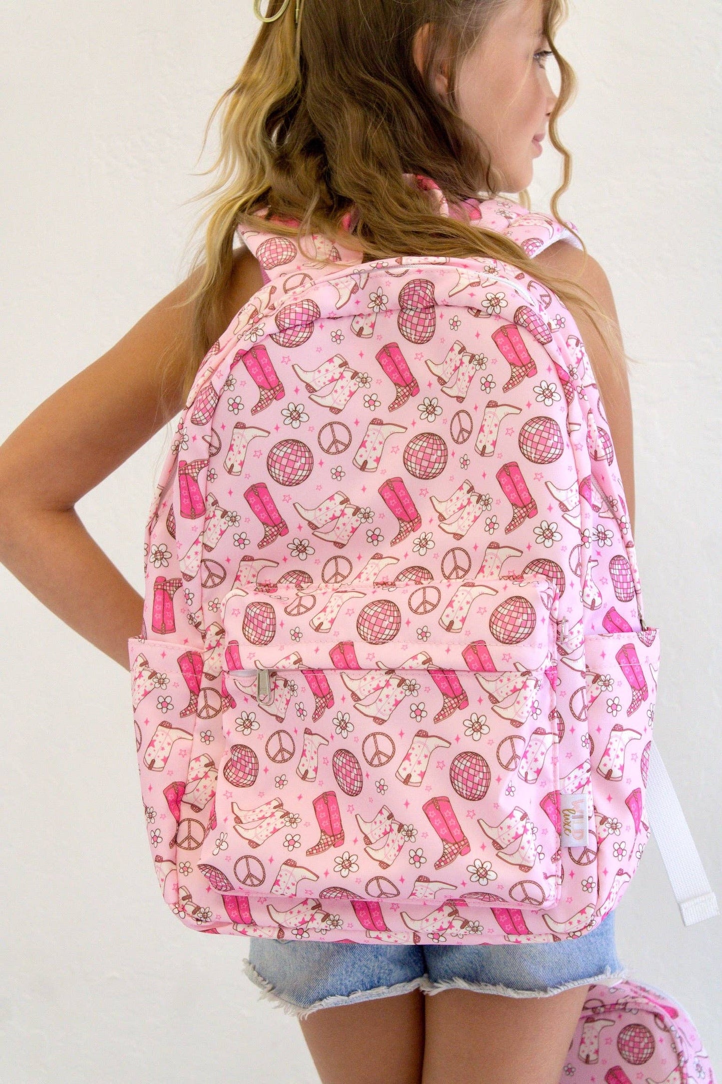 Pink Cowgirl Boots - Backpack & Lunchbox Bundle