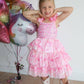 Ombre Pink Sparkle Tulle Dress