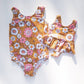 Boho Flower Power One Piece Swimsuit for Baby, Toddler and G