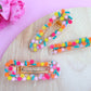Flower Shop Resin Hair Clips