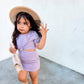 RIBBED KNOT SPRING DRESS