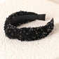 KNOTTED SEQUINS HEADBAND