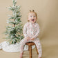 Candy Cane Lane Zippy Romper Christmas Pajamas Baby Girl PJs