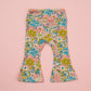 Blue Psychedelic 60s Girls Bell Bottoms Leggings