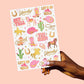 Cowgirl Foil Kids Temporary Tattoos, Bday Party, Activity,