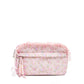 Quilted Floral Printed Pouch with Charm