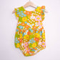Sixties Summer Floral Pinafore Baby Romper - Baby Clothes