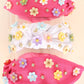 Multicolor Acrylic Floral Beaded Jeweled Headband