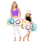 Faux Fur Fuzzy Happy Face Purses for Kids