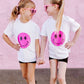 Catch Ya on the Flip Side - Girls Patched Sequins T-Shirt