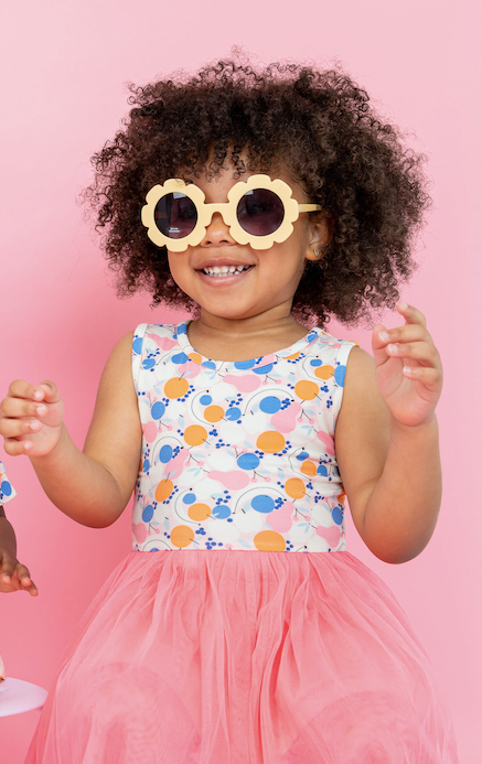 Kids + Baby Tulle Tutu Dress - Clementine Fruit Summer Dress