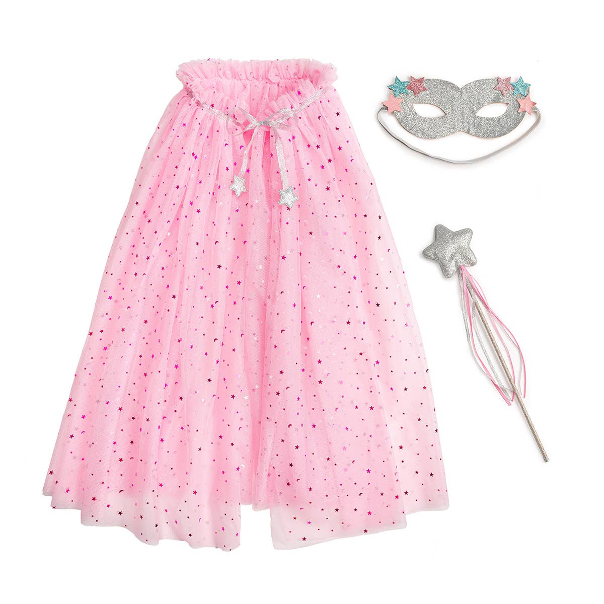 Superhero Cape Kit - Dress Up - Cape - Wand - Mask - Pretend