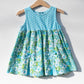 Blue Flower & Polka Dot Dress