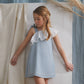 Aquamarine girl's dress for ceremony