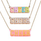 J.V Charm Club - Collegiate Charm Cheer Necklaces