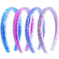 Sparkly Glitter Headbands - 4 Pack
