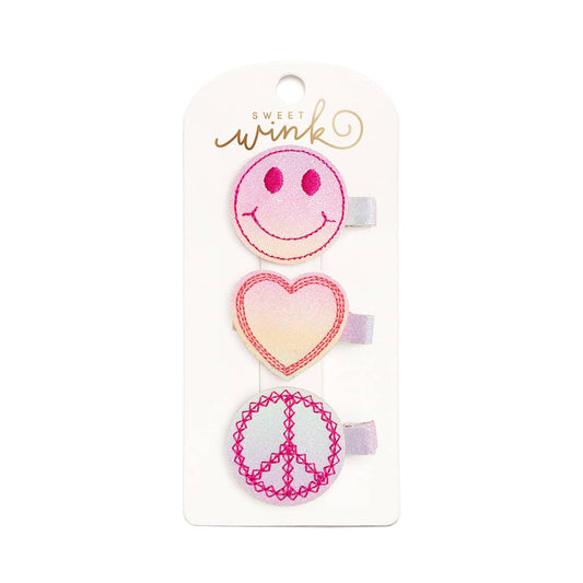 Tie Dye Clip Set - Spring Hair Clips - Kids Hair Clip Set