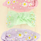 Floral Pearl Bead Mix Top Knotted Headband