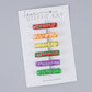 6-Pack Resin Bar Hair Clip | Fruit