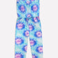 Simply Soft Strappy Smocked Long Jumpsuit - Lavender Aqua Tie Dye