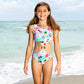 Girls Printed Side Cut One Piece Swimsuit (Premium Quality)