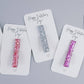 Resin Bar Hair Clip | Valentine's Day Glitter | Valentine Cards
