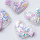 Shaker Hair Clip Set - Purple Heart