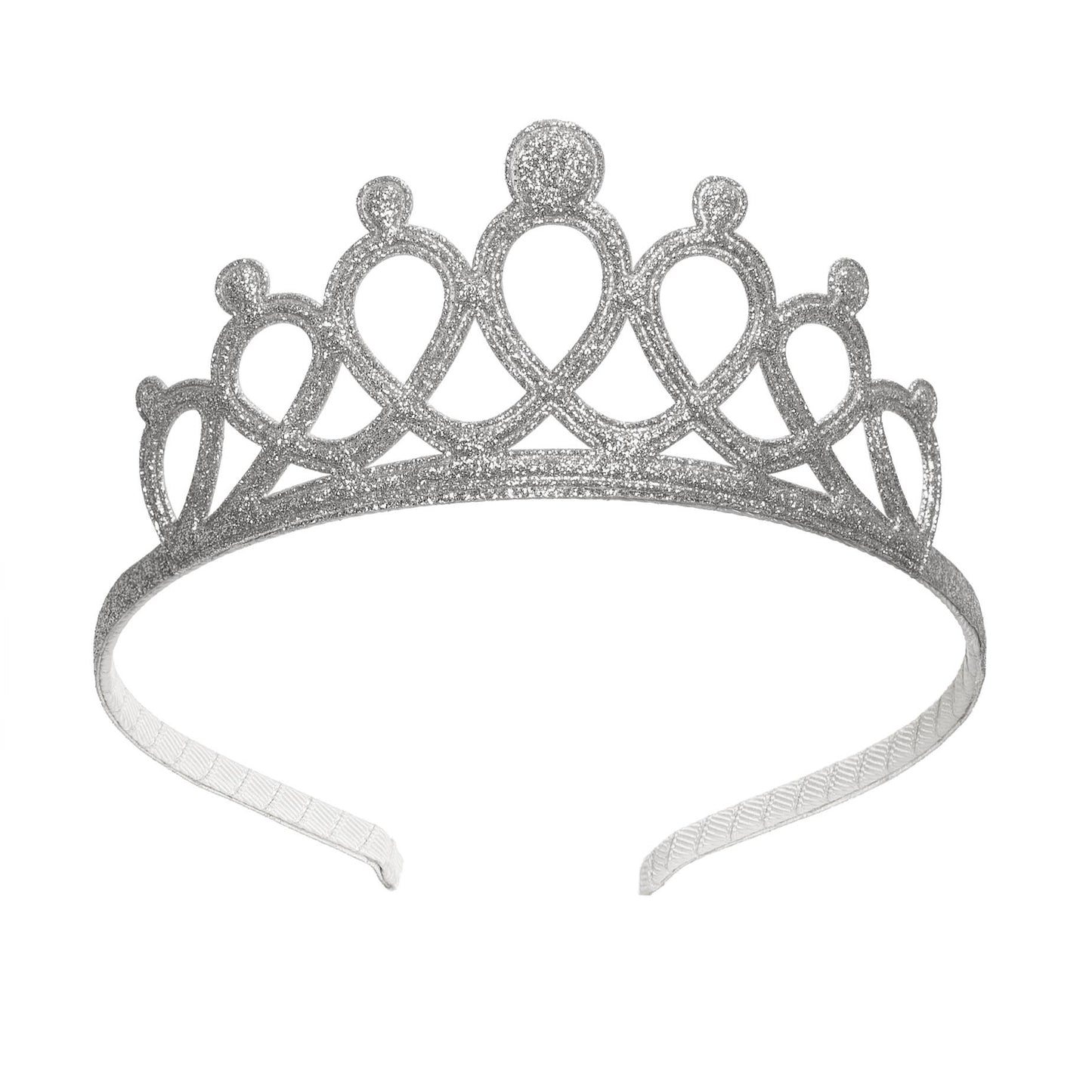 Silver Tiara Headband- Girls Dress Up Headband