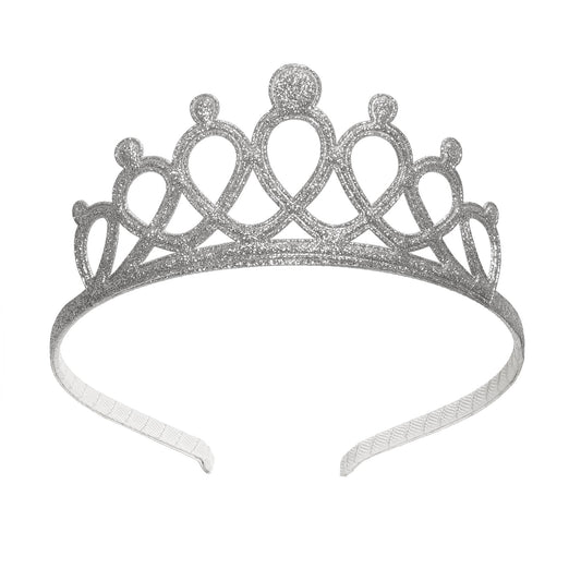 Silver Tiara Headband- Girls Dress Up Headband
