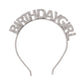 Silver Birthday Girl Headband - Kids Birthday Headband