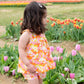 Summer Vintage Floral Two Piece Set for Baby Girls Clothes